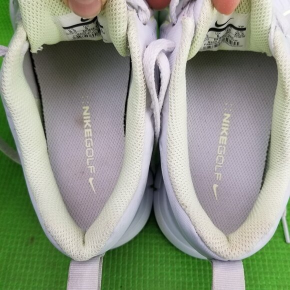 ✅Nike Women's 8.5 Explorer 2 Golf Shoes/Sneakers Pure Platinum Volt -AA1846-001 - Picture 5 of 11